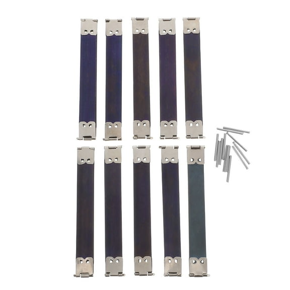 MOKKHNB 10PCS Practical Handbag Flex Frame Metal Internal Purse Clasp for Coin Purse Silver