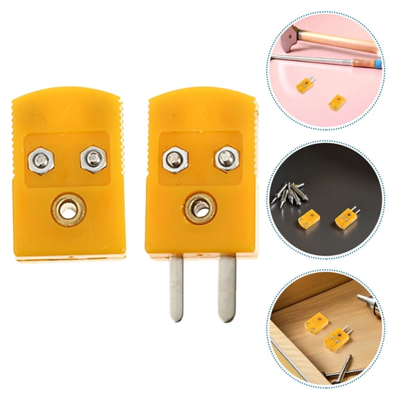 MOKKHNB 10 Pairs Thermocouple Plug Adapter for Male and Female with Insulation for Secure Cable Connections