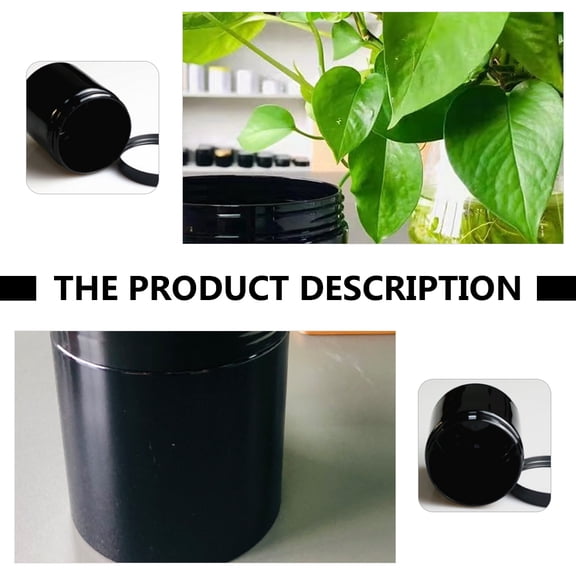 MOKKHNB 10Pcs Black Makeup Storage Boxes Pet Packaging Containers Leak Proof Cosmetic Holders