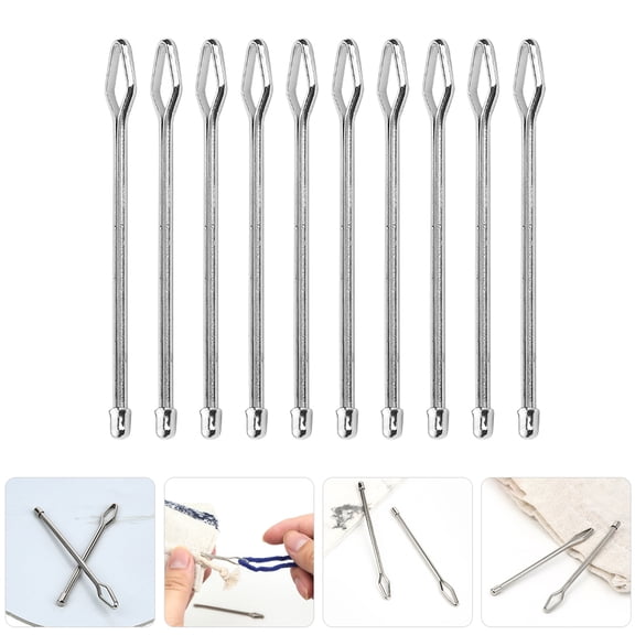MOKKHNB 10-Pack Easy Threader Sewing Tools for Drawstring Pants with -Plated Handles
