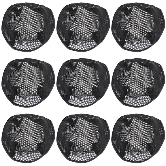 MOKKHNB 10Pcs Black Hair Net for Sleep with Breathable Mesh for Weaving Use