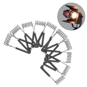 MOKKHNB 10Pcs Panel Light Spring Clips Black Metal for Recessed Lighting Quick Installation
