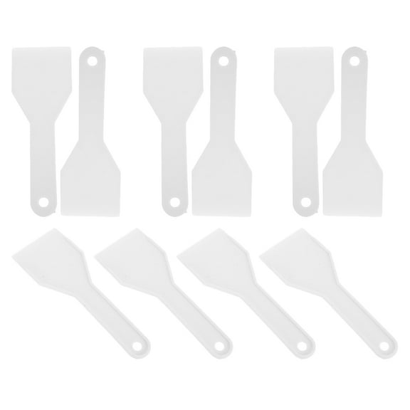 MOKKHNB 10Pcs Refrigerator Ice Scraper White Versatile Frost Remover for Freezer and Fridge Cleaning