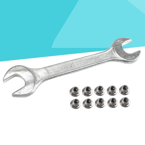 MOKKHNB Wheel Lock Nut Flange Nut 10Pcs Silver