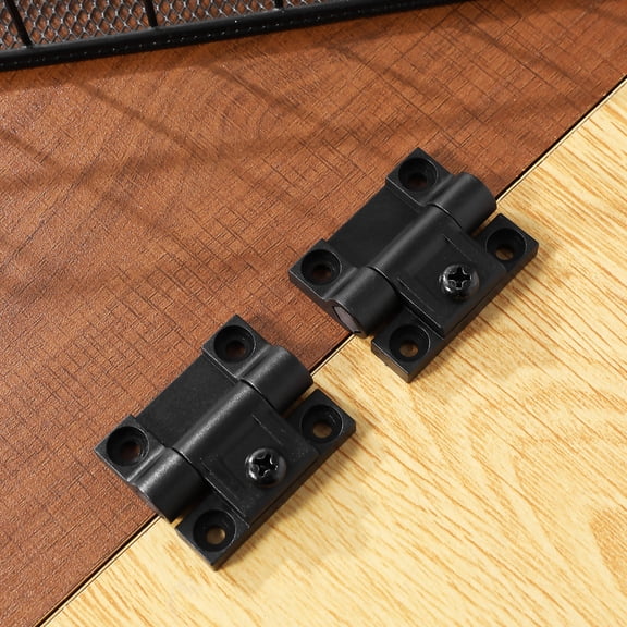 MOKKHNB 10Pcs Small Adjustable Black Torque Hinges for Wooden Boxes Closet Doors and Craft Projects
