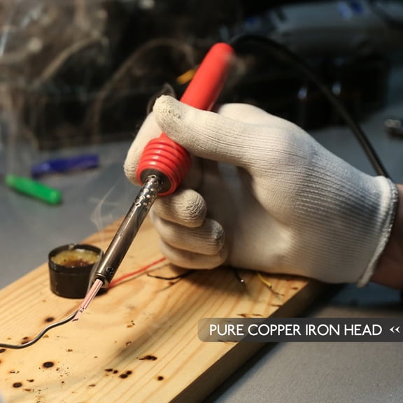 MOKKHNB 10Pcs Soldering Iron Tips Made of Copper for Reliable Heat Conduction and Precise Welding Use