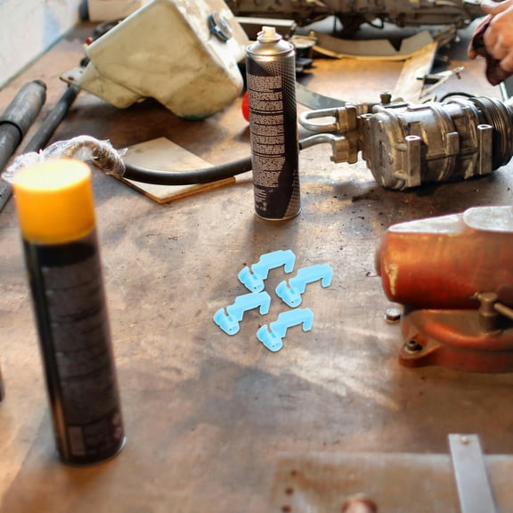 MOKKHNB 10Pcs Tailgate Handle Rod Clip Sky Blue PP For Vehicle Compatibility And Easy Installation