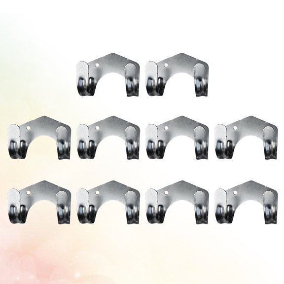 MOKKHNB 10Pcs Water Hook Double Hook Rack for Garden Tools Hanging with Screws Included