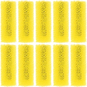 MOKKHNB 10Pcs Refillable Paint Roller Yellow Sponge Brush for Textured Wall and Ceiling Finishes