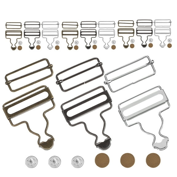 MOKKHNB 12 Sets Replacement Overall Buckles In Bronze Metal For Sew Overall Buckles For Parties