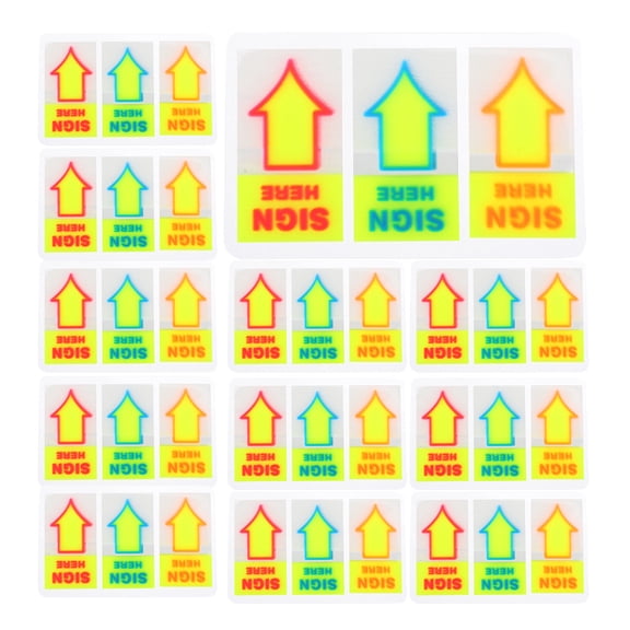 MOKKHNB 120Pcs Directional Arrow Stickers Assorted Color Adhesive for Warehouses and Shops