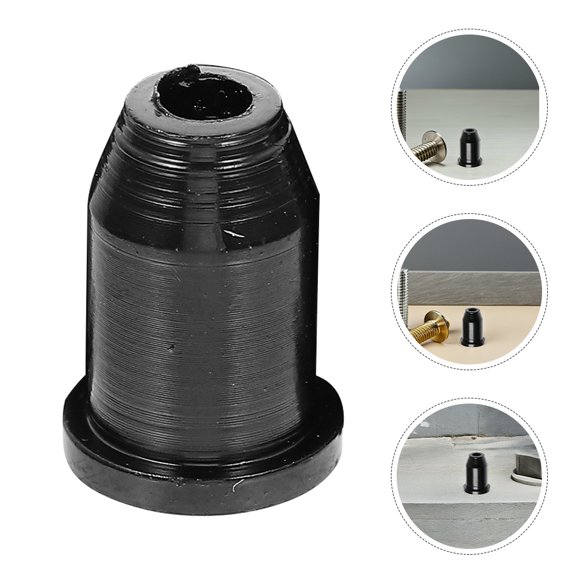 MOKKHNB 12Pcs Precision Black String Ferrule Set for Electric Guitar Hardware and Smooth String Changes