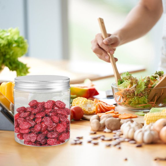 MOKKHNB 12Pcs Transparent Cereal Container with Waterproof Lid for Home Kitchen Use
