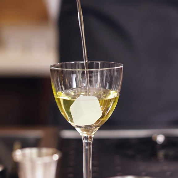 MOKKHNB 12pcs Non-diluting Beverage Cooling Wine Stones Marble Simple Use for Beverage Cooling