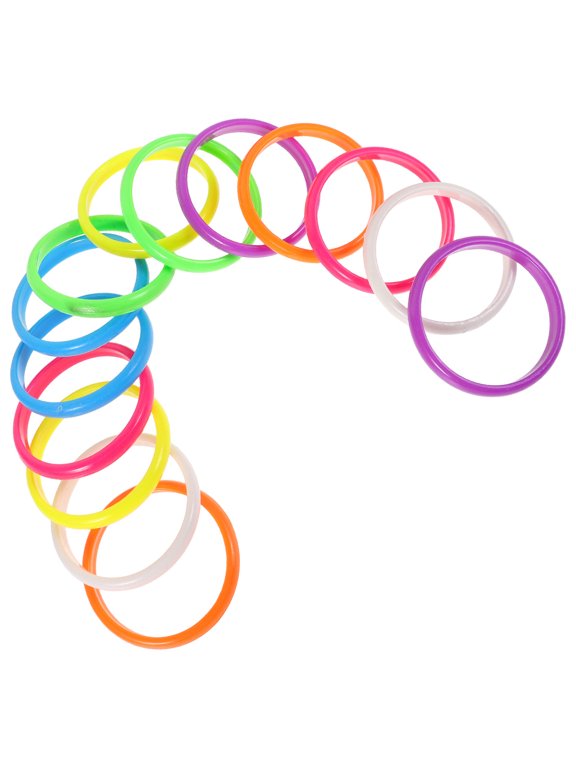 14Pcs Assorted Color Plastic Candy Bracelets Vibrant Retro Style Wristbands for Party and Everyday Fashion
