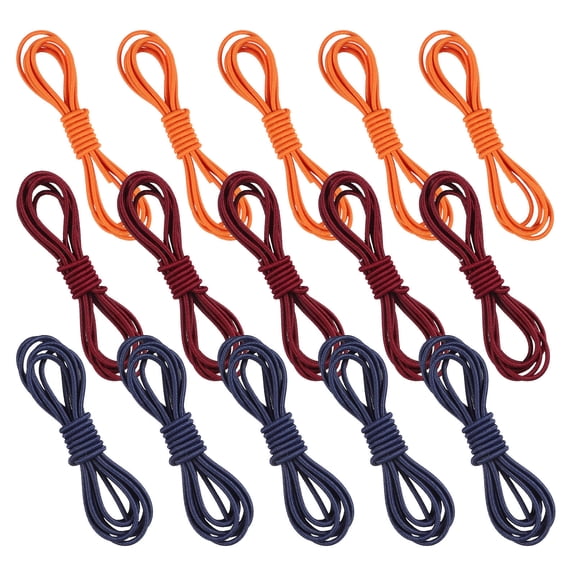 MOKKHNB 15Pcs Elastic Journal Strap for Notebook Assorted Colors Nylon Material Flexible Binding Band