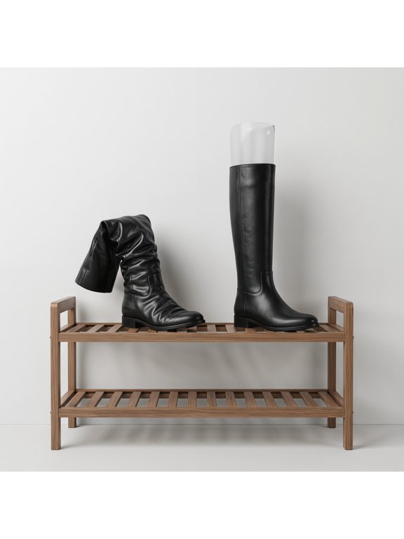 Plastic Tall Boot Support, White, Easy Shape Maintenance, for Home Use