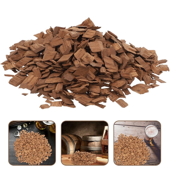 MOKKHNB 1 Pack Oak Chips for Home Wine Brewing, Light Brown Flavor, Wine Aging and Taste