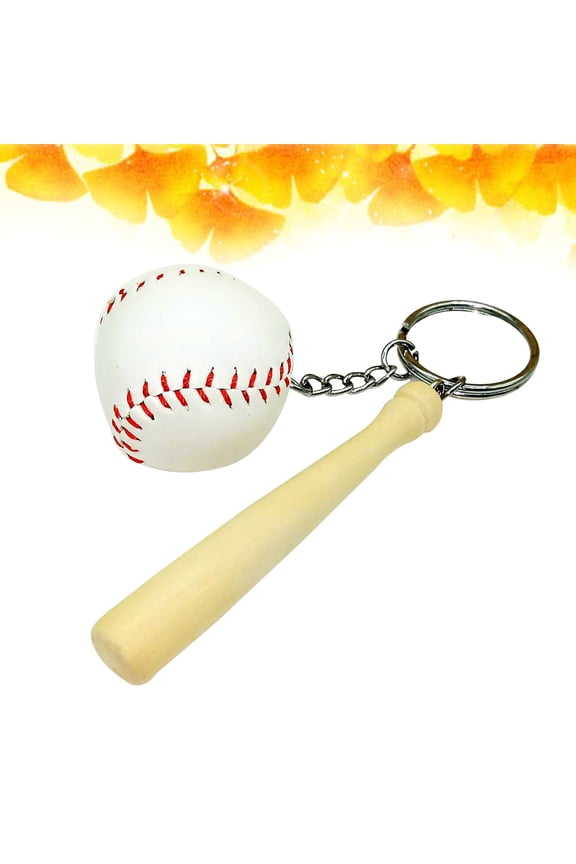 Valentines Day Sport Keychain Baseball Pendant Metal 1Pack