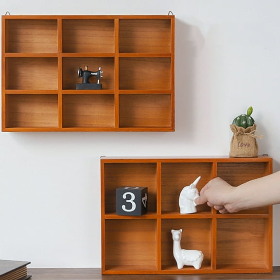 MOKKHNB Decorative Storage Box Storage Cabinet Wooden 1Pack