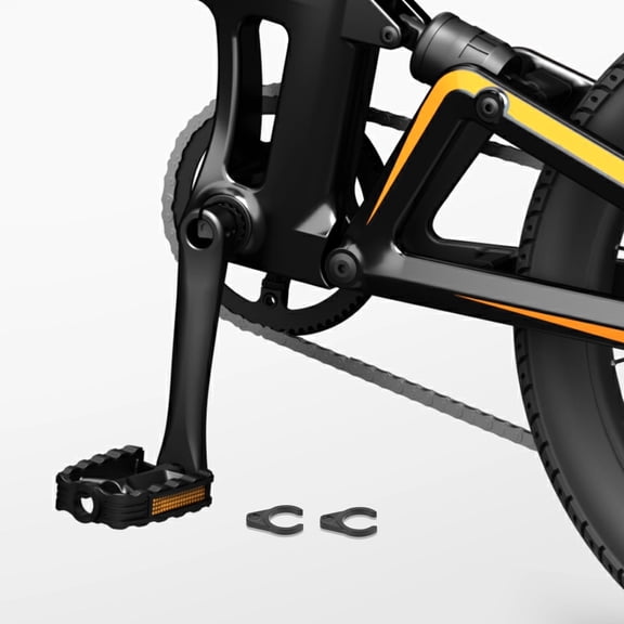 MOKKHNB 1Pair Black Pedal Lock Fixator for Bikes with Quick Release Fastening Feature