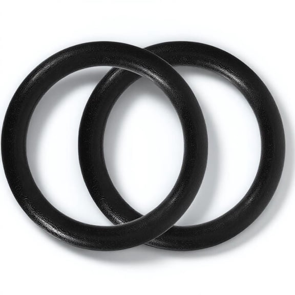 MOKKHNB 1Pair Black Workout Rings for Full Body Fitness Training ABS Gym Rings for Pullups Pushups and Dips
