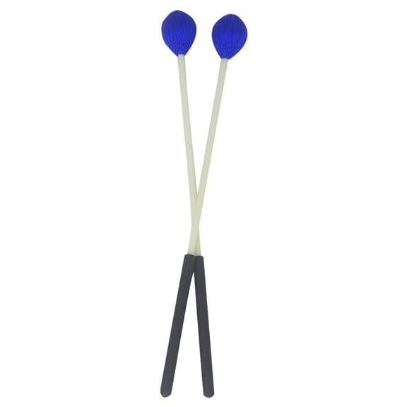 MOKKHNB 1 Pair Medium Yarn Percussion Mallets with Balanced Beech Wood Handles for Marimba and Keyboard Instruments