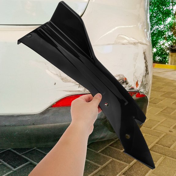 MOKKHNB 1Pair Rear Bumper Splitter Black ABS Car Exterior Accessory Sleek Rear Spoiler for Cars