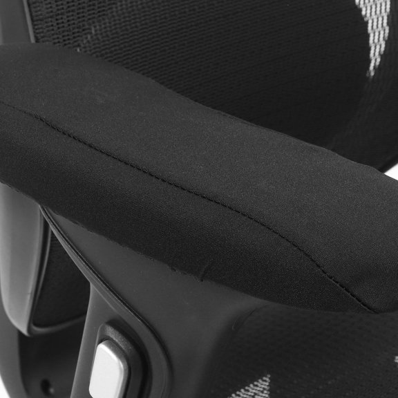MOKKHNB 1Pair Removable Black Armrest Covers for Office Gaming Computer Chair Soft Protective Pad