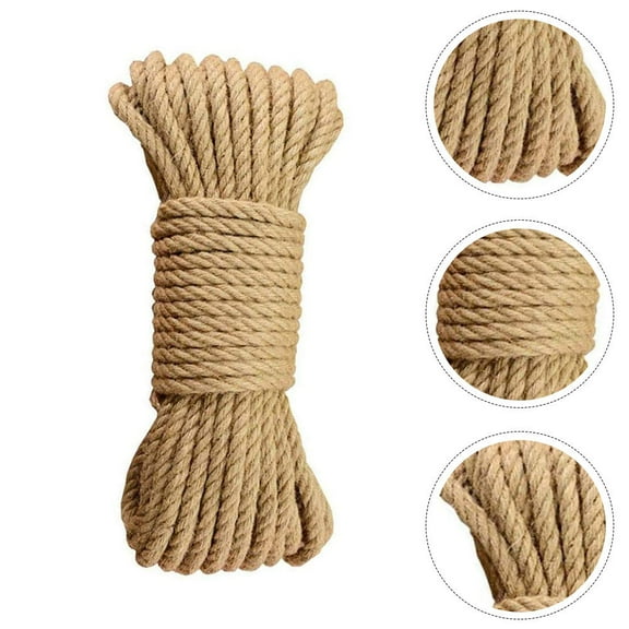 MOKKHNB 1Pc Brown Sisal Rope for Cat Playing and DIY Rope Decoration Projects