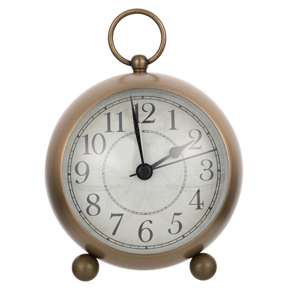 MOKKHNB Retro Silent Clock for Decor Multi Iron Glass Precise Quiet Movement 1Pc
