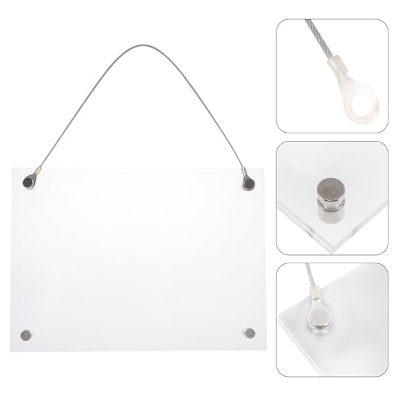 MOKKHNB 1Pc Transparent Acrylic Picture Frame for Wall Pendant and Photo Holder Decor