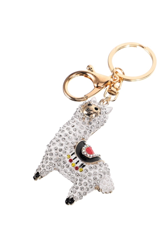 1Pcs Alpaca Shape Keyring Charm Metal Bag Accessories for Everyday Use