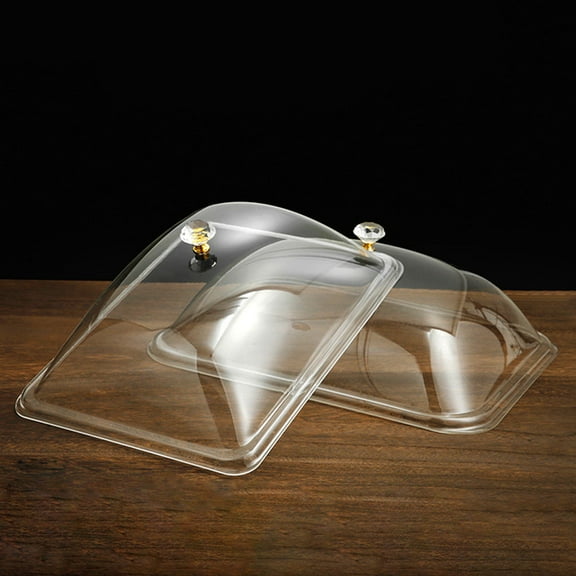 MOKKHNB 1Pcs Cake Display Cover Transparent Acrylic Dustproof Square Tent for General Users