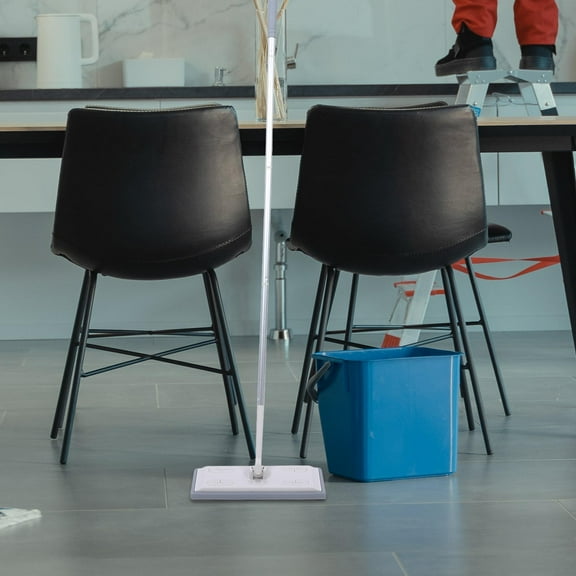 MOKKHNB Dust Mop with Metal & Plastic Handle, 1 Piece Floor Cleaner in Assorted Colors for Efficient Home Cleaning