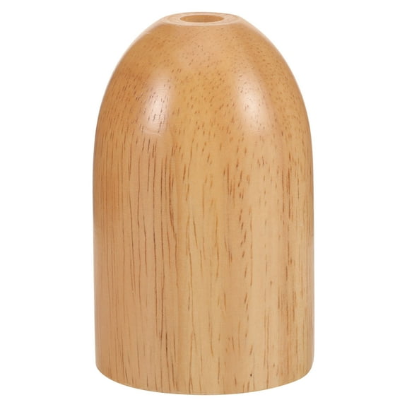 MOKKHNB 1Pcs Light Brown Wood Lamp Base for Table Lamps with E27 Socket