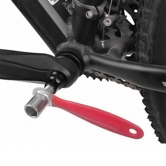 MOKKHNB 1Set Bike Crank Arm Remover Made of Durable Carbon Steel with Soft Grip and Slotted Spanner