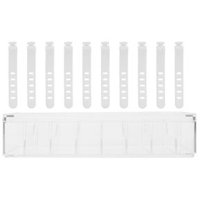 MOKKHNB Transparent Cable Organizer Box Set for Office and Back to School Wire Management and Cable Storage Solution
