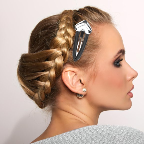 MOKKHNB Vintage Heart Hair Accessory Set in Black - Perfect for Weddings and Festivals