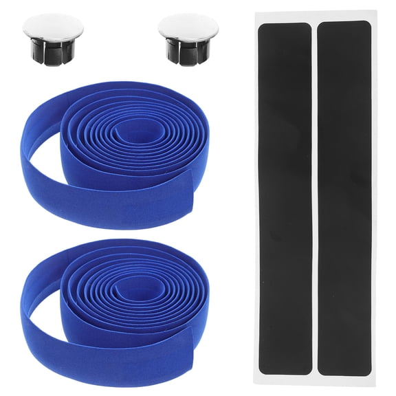 MOKKHNB 1Set Blue Road Cycling Handlebar Tape Carbon Fiber Wrap with Easy Installation