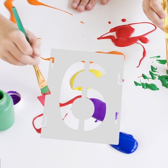 MOKKHNB 1Set Durable Washable Plastic Multi Function Spray Painting Stencils for DIY Creative Crafts