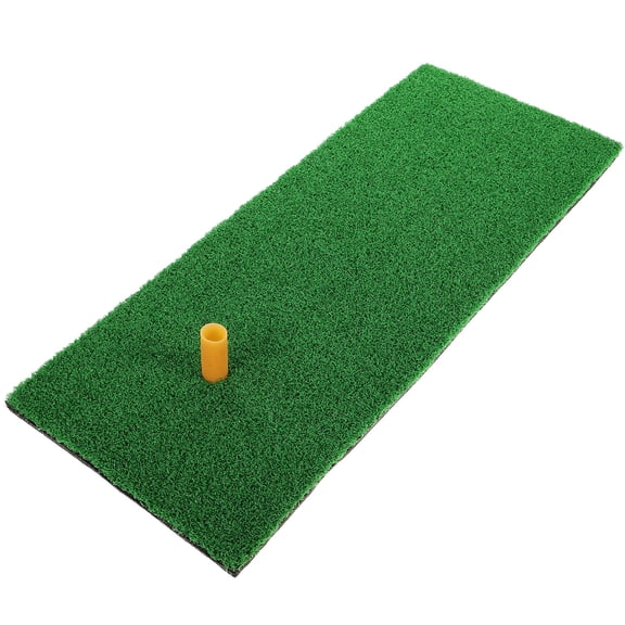 MOKKHNB 1Set Green Golf Practice Mat with Thick Sbr Durable Turf for Indoor and Outdoor Use