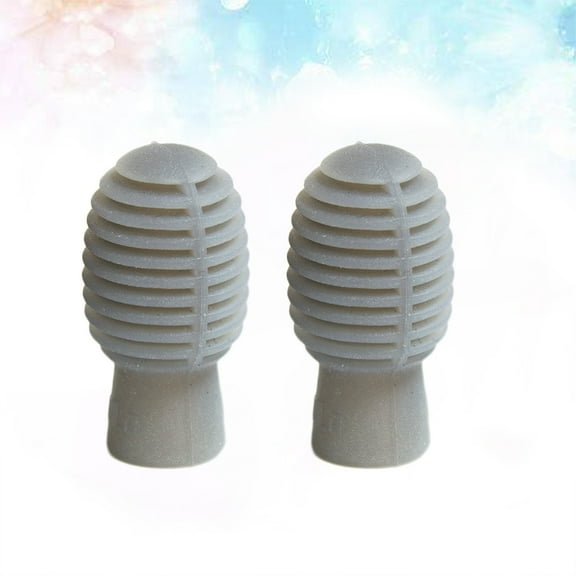 MOKKHNB Drumstick Practice Tips Drum Accessory Silent Practice Grey 4Pcs