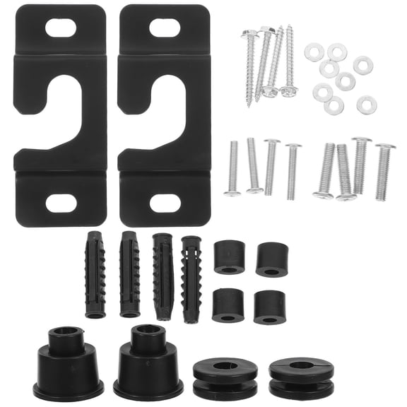 MOKKHNB 1Set Slim LED TV Wall Mount Black with Heavy Duty Structure for Drywall and Rental Walls