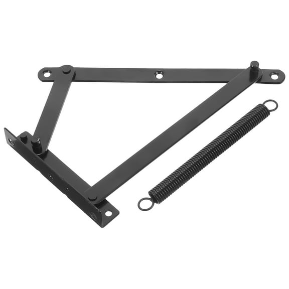MOKKHNB 1Set Triangular Spring Hinge Foldable Sofa Lifting Bracket in Black Stainless Steel