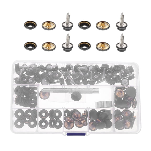 MOKKHNB 1Set Universal Snap Fastener Kit for Boat Covers Canvas and Upholstery with Stainless Steel Screws