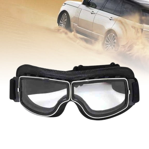 MOKKHNB 1Set Windproof Eyewear Round Biker Goggles For Men Women Outdoor Sports With Anti-fog Coating UV400 Protection