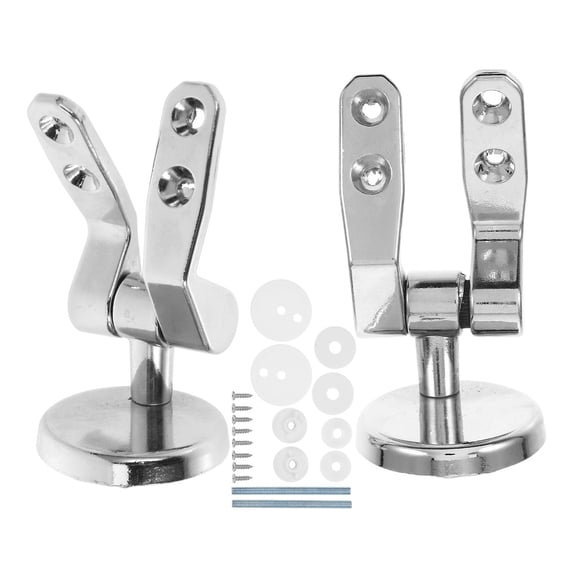 MOKKHNB Toilet Seat Hinge Kit Zinc Alloy Soft Closing Bathroom Replacement
