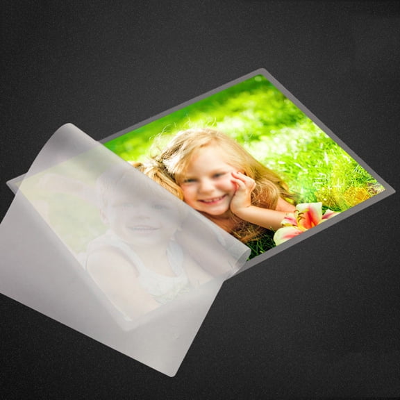 MOKKHNB 200Pcs Laminating Sheets White Photo Protection Cover Film for Home Office Compatible with Thermal Laminators