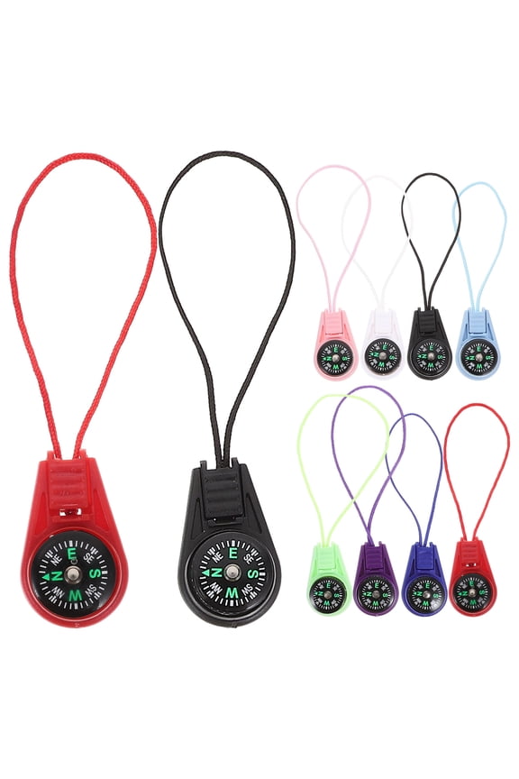 20-Pack Small Keychain Compass in Assorted Colors for Hiking, Fishing, Camping and Outdoor Adventures